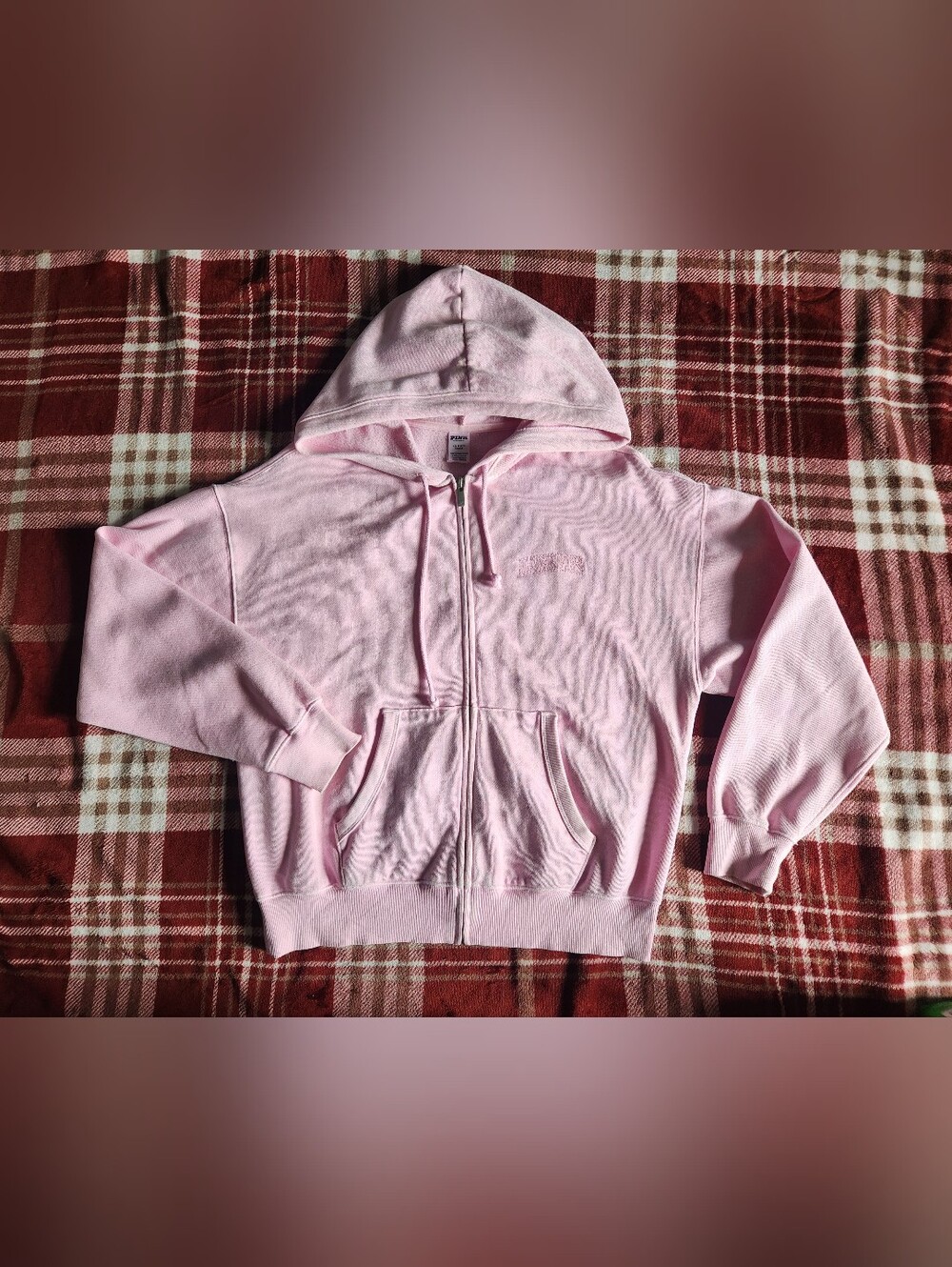 PINK Victoria's Secret Pastel Pink Zip Hoodie
